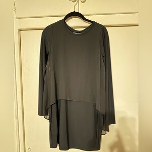 BCBGeneration Blouse Top Black Long Sleeve XS NWOT